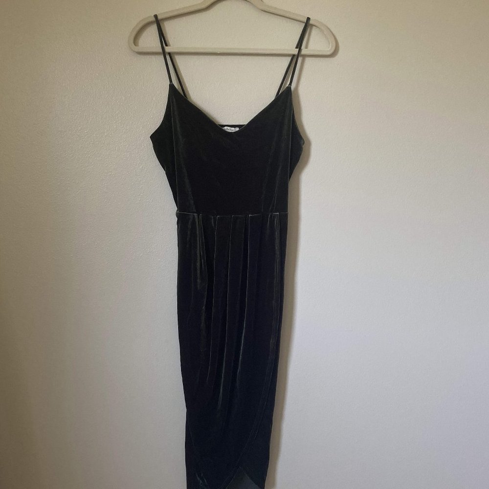 Green Velvet Dress